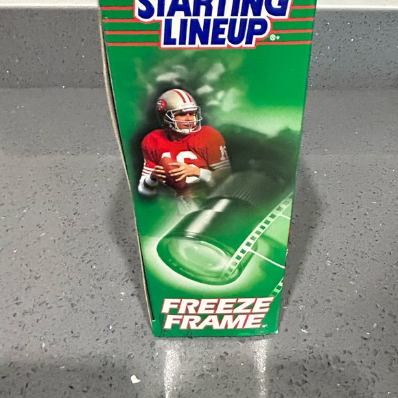 1998 Kenner Starting Lineup SLU Joe Montana Freeze Frame Brand New Unopened - Picture 5 of 7